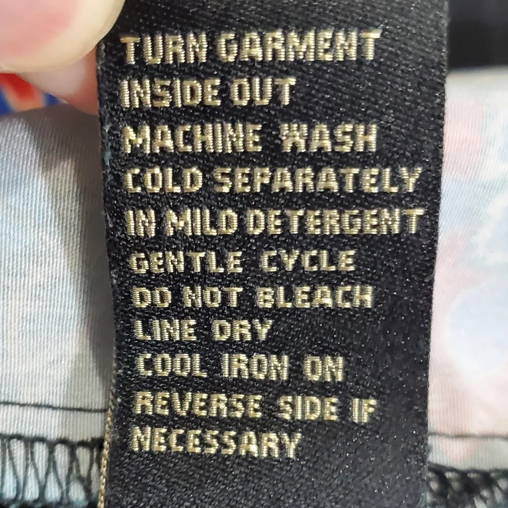 DG2 Diane Gilman Black Floral Layered Easy Tank Light Stripes 3XL ~ Pre-Owned - Picture 11 of 12